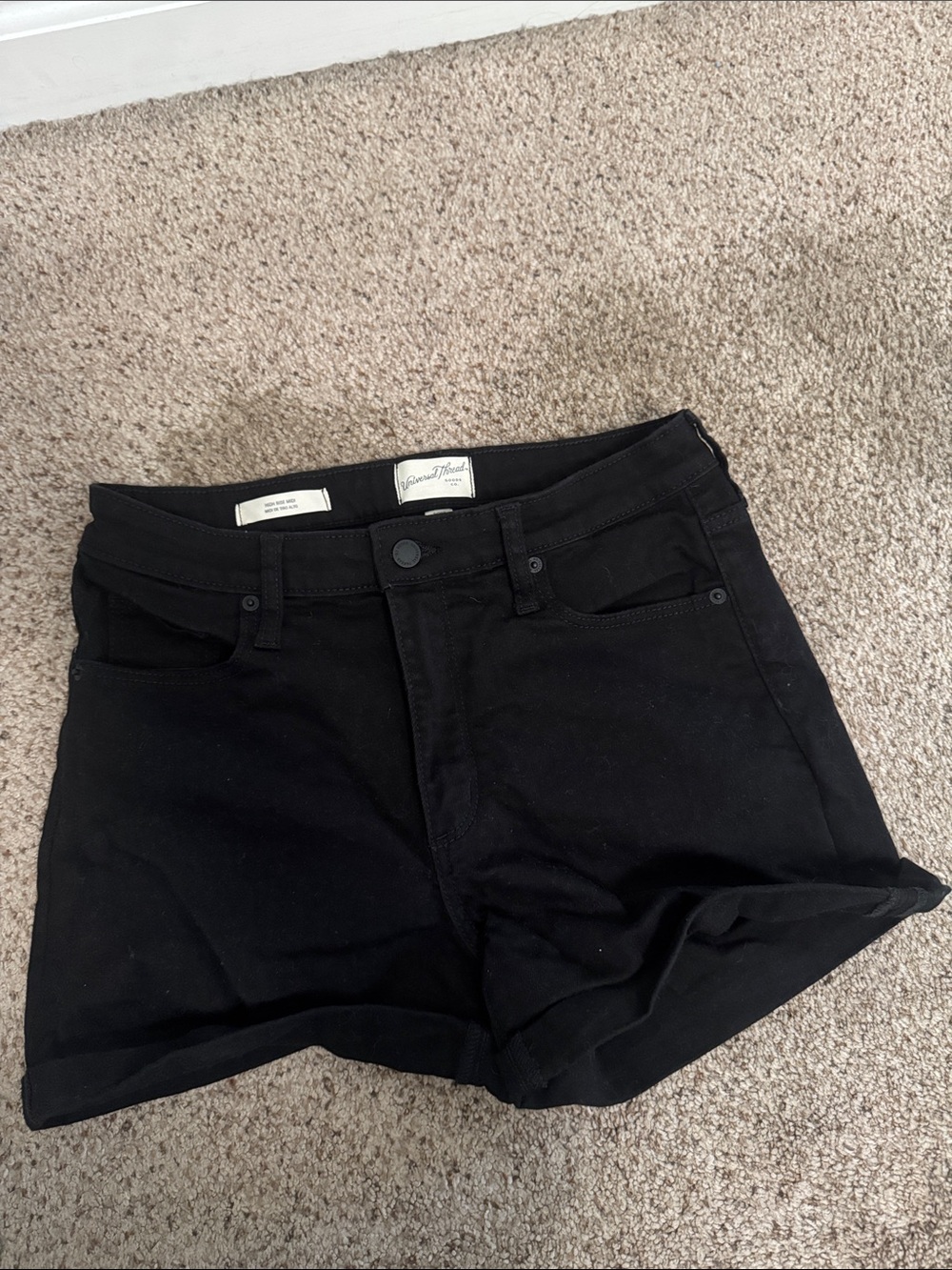 Universal Thread Black High-Rise Jean Shorts